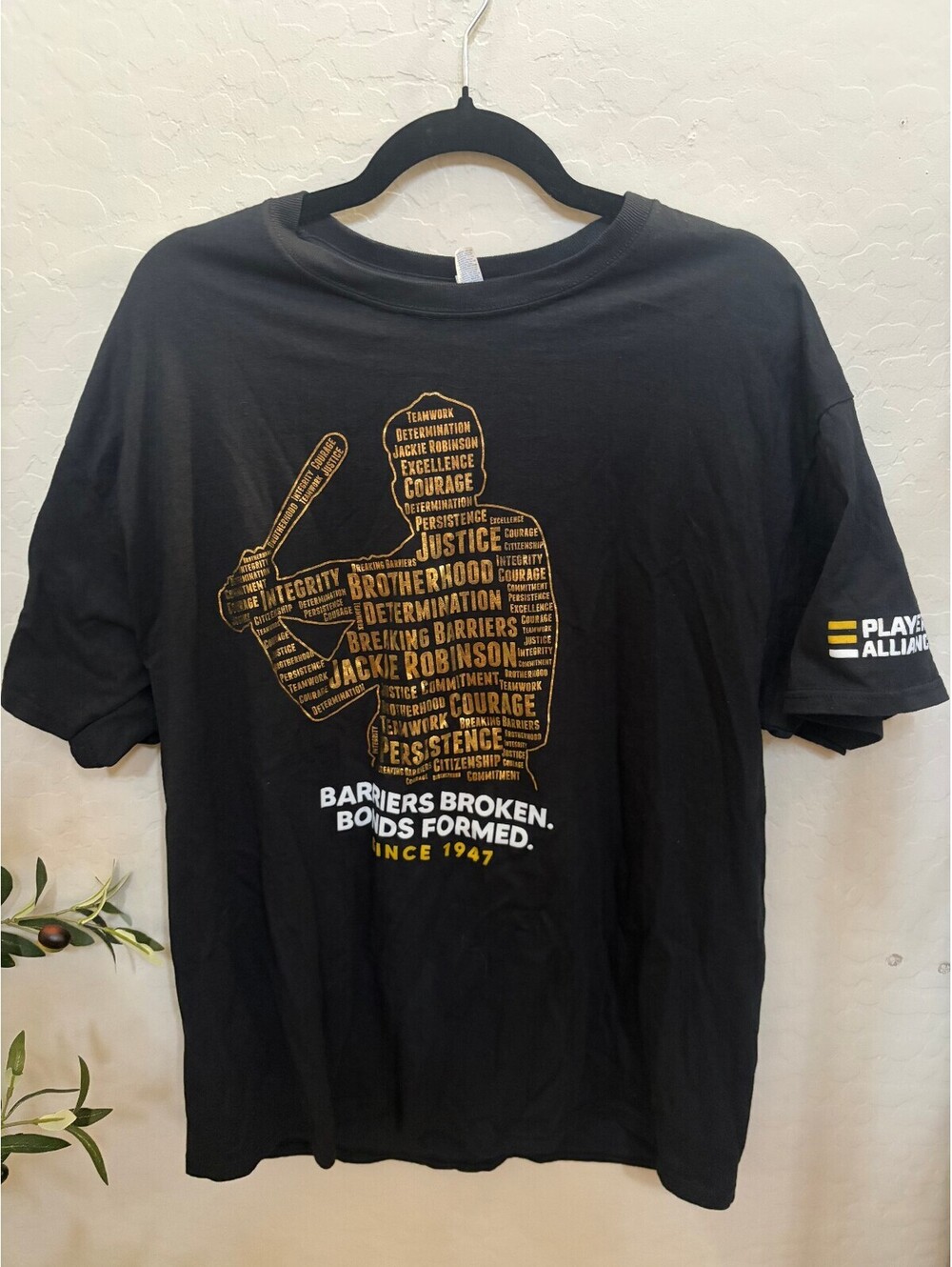 #52 Phil Bickford Team Issued Players Alliance Jackie Robison T Shirt